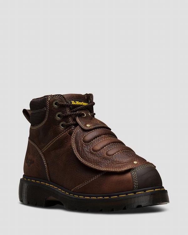 Dr Martens Pánské Pracovní Boty Ironbridge Met Guard Hnědé, CZ-053978